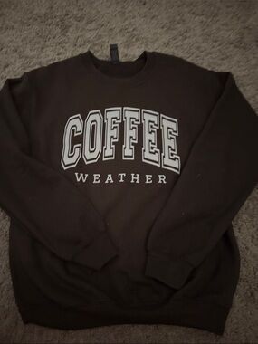 Coffee Weather womans  Crewneck Sweater - Brown